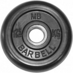 Диск обрезиненный литой 1,25 кг Barbell MB-PltB31-1,25