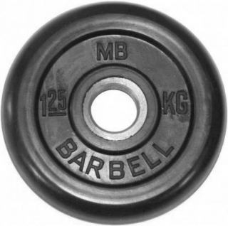 Диск обрезиненный литой 1,25 кг Barbell MB-PltB51-1,25