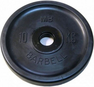 Диск обрезиненный евро-классик 10 кг Barbell MB-PltBE-10