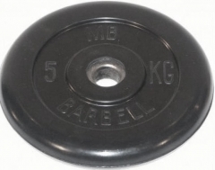 Диск обрезиненный литой 5 кг Barbell MB-PltB51-5